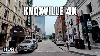 Roadtrip Knoxville 4K Driving, Sunsphere, Market Square, University of Tennessee || Knoxville, TN