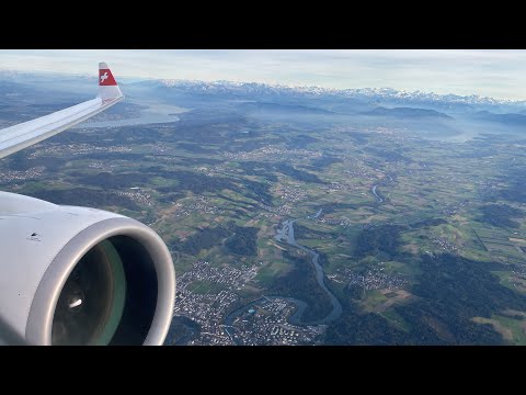 SWISS Airbus A220-300 Stunning takeoff from Zurich Airport (ZRH)