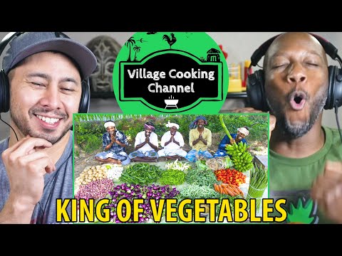 VILLAGE COOKING CHANNEL | King of Vegetables! | Sambar Recipe with Four Side Dishes | Reaction!