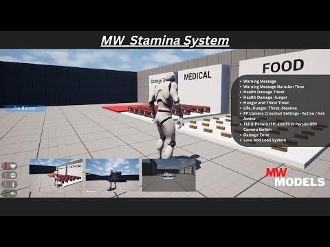 Unreal Engine | Stamina System | Update V1.1.5 | FAB Marketplace Content |