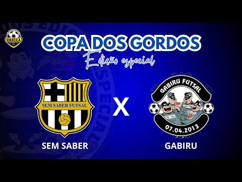 CHOVEU GOL NESSE JOGO ⚽️🌧️ - SEM SABER X GABIRU - COPA DOS GORDOS 🏆
