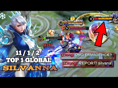 TOP SILVANNA DAMAGE BUILD | BEST BUILD SILVANNA 2022 - MLBB CONTENT CREATOR vs CONTENT CREATOR