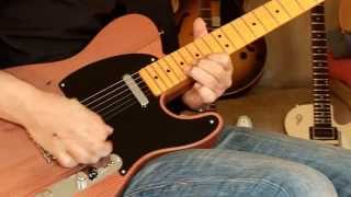 Video thumbnail for 2011 Fender Telecaster Old Growth Redwood Telecaster, LTD Edition,  Part2 by GregsGuitars