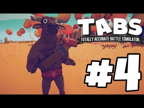 Totally Accurate Battle Simulator Gameplay Walkthrough Part 4 - THE MINOTAUR IS OVERPOWERED!