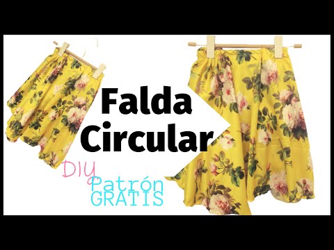 Cómo hacer una falda circular paso a paso