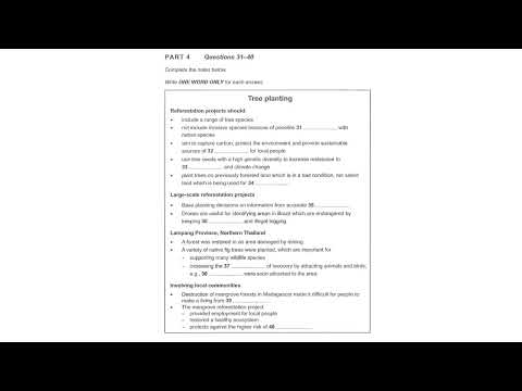 Cambridge 19 listening test 4 section 4