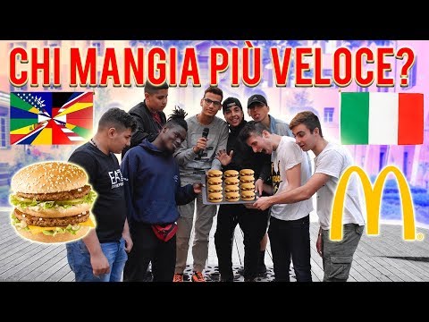 Italiani VS Stranieri - Chi mangia McDonald’s più velocemente? GARA di CIBO