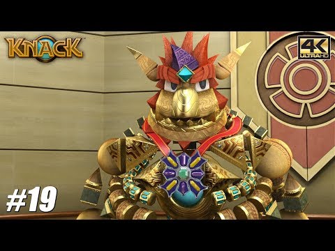 Knack - PS4 Pro Gameplay Playthrough 4K 2160p - PART 19 THE END
