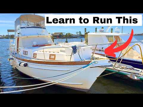 Huge 50 Year Old Live-Aboard Trawler | 53' Gulfstar $60k | Harbor Yacht Tours
