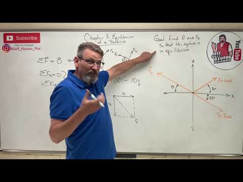 Statics: Lesson 14 - Using Scalar Equations to Solve for 2 Unknowns