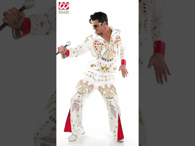 Vit Elvis Presley maskeraddräkt video
