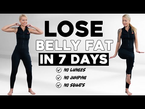 LOSE BELLY FAT in 7 Days 30 MIN Standing Abs Workout - No Squat, No Lunge, No Jumping,Knee Friendly