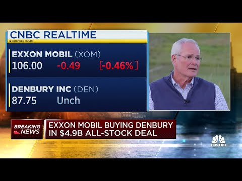 Exxon Mobil CEO Darren Woods on $4.9 billion Denbury deal: It allows us to further reduce emissions thumbnail