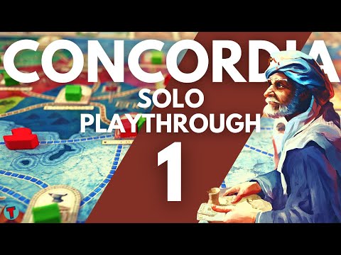 Concordia Solitaria Board Game Expansion | Part One | Solo Playthrough | Learn to Play