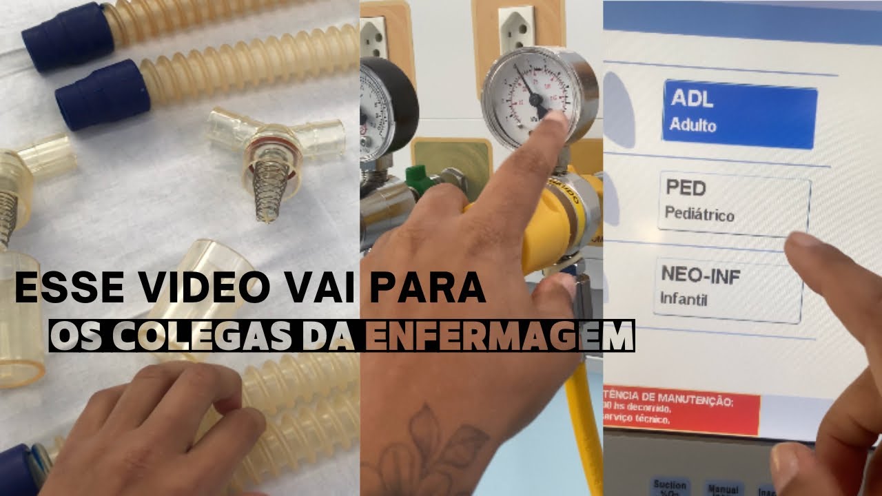 COMO MONTAR VENTILADOR MECÂNICO E AJUSTAR OS PARÂMETROS #fisioterapia #hospital #uti #enfermagem