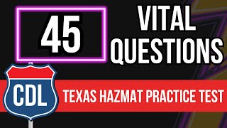 Texas CDL Hazmat Practice Test 2026 (Commercial Driver's License Knowledge Exam & Study Guide)