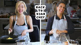 Tiffany Young Tries to Keep Up with a Professional Chef | Back-to-Back Chef | Bon Appétit