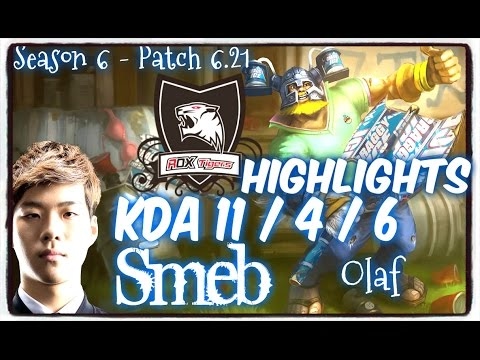 ROX Smeb OLAF Jungle HIGHLIGHTS - Patch 6.21 KR Ranked
