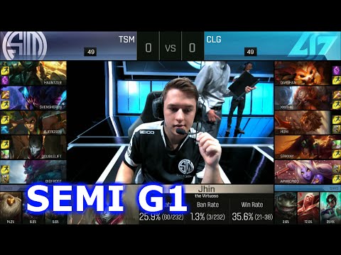 TSM vs CLG | Game 1 Semi Finals S6 NA LCS Summer 2016 PlayOffs | CLG vs TSM G1 SF 1080p