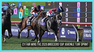 CY FAIR wins the 2025 Breeders Cup Juvenile Turf Sprint (G1)