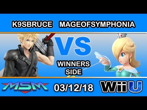 MSM 137 - K9sbruce (Cloud) Vs. LG | MageOfSymphonia (Rosalina) Winners Side - Smash 4