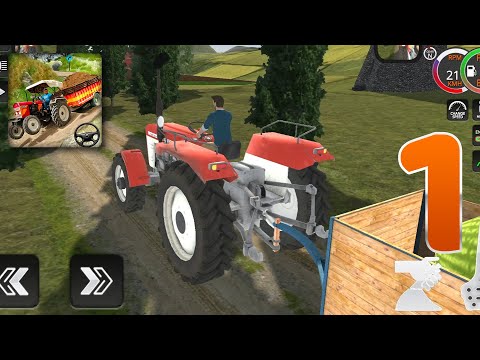 Cargo Tractor Trolley Simulator v2  - Walkthrough Gameplay Part 1 (Android)