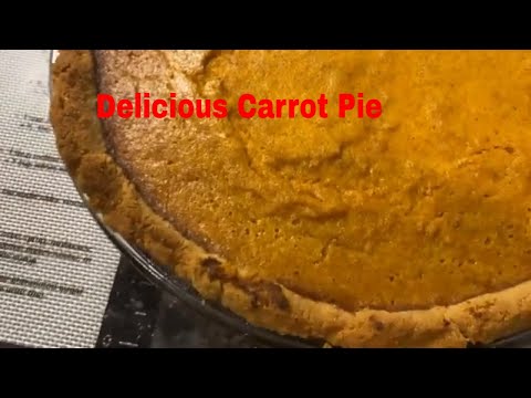 How To Make Keto Carrot Pie Recipe By Bettye's Cooking Channel | Homemade Carrot Pie | How To