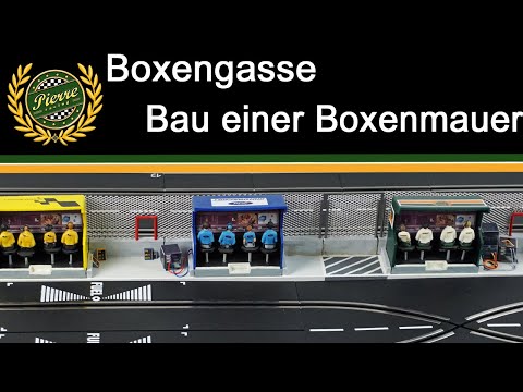 Boxengasse - Bau einer Boxenmauer