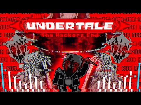 [Normal mode]Undertale The Hacker Ending - VHS Sans full 3 phases fight