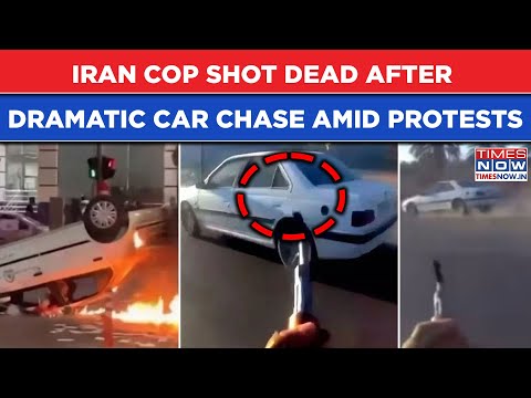 Iran Cop Shot Dead After Dramatic Tehran Car Chase Amid Anti-Khamenei Protests| Bone Chilling Video