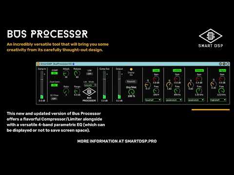 Bus Processor - Max for Live Device for Ableton Live Users (Demo)