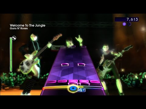 Rock Band 2 Deluxe - Welcome to the Jungle (Hard Guitar 100% FC, 131,839 🌟🌟🌟🌟🌟)