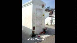 White washed tombs