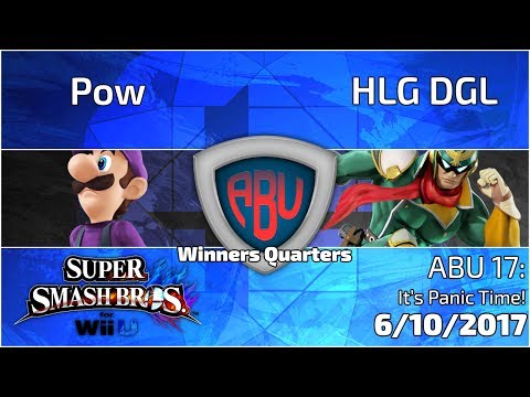 ABU 17: Pow (Luigi) vs. HLG DGL (Falcon) - SSB4 Singles Winners Quarters