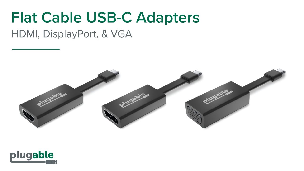 Plugable's New Flexible, Durable, and Portable USB-C Adapters