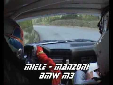 Cameracar Miele - Manzoni BMW M3. Ronde del Freisa 2008