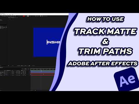 How to use Track Matte and Trim Path to Create a Text Animation [Adobe After Effects]