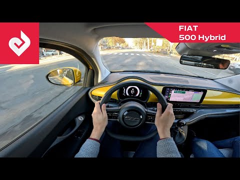 POV New FIAT 500 Hybrid 2026 | Intro, interior, manual, city driving