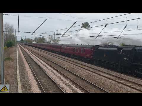 (HD) 48151 tnt 37518 passing Euxton on The Salopian Express 27/3/2019