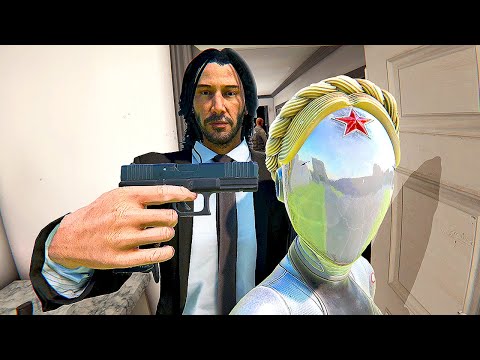 John Wick ELIMINATES Atomic Heart NPC - Bonelab Mods Gameplay
