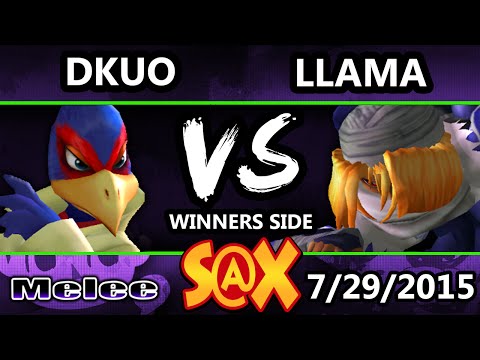 S@X - Dkuo (Falco) Vs. Llama (Sheik) SSBM Tournament - Smash Melee