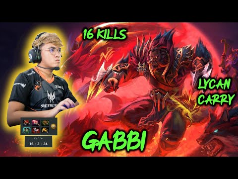 TNC.GABBI CRAZY LYCAN POS1 16 KILLS BLOODTHORN BUILD Sea Pro Carry Dota2 7.28b fullgameplay