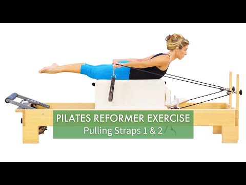 Pilates Reformer Exercise: Pulling Straps 1 & 2 | Pilates Anytime
