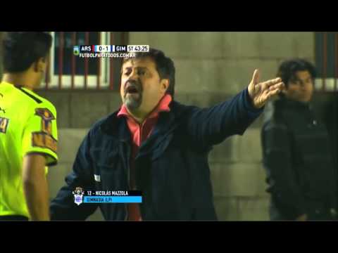 Gol de Mazzola. Arsenal 0 - Gimnasia 1. Fecha 16. Primera División 2015. FPT