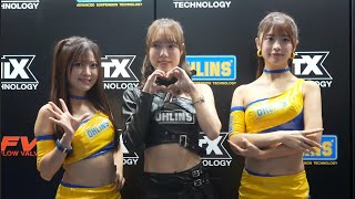JMS2023 OHLINS ブース 朝倉咲彩 前田星奈 わかな さん② ジャパンモビリティショー