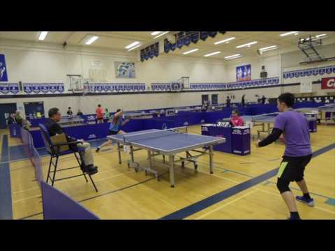 2017 North Shore Table Tennis open finals.  Peter Yau vs Jason Zhang