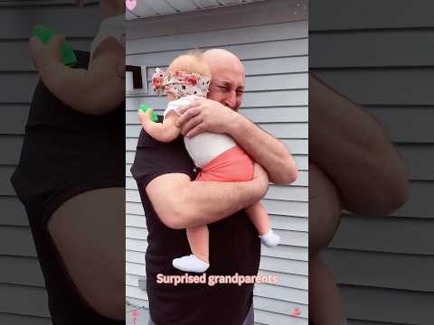 Surprised grandparents 🥹🥰#reaction #baby #babylove #grandparents #crying #love #fyp #usa