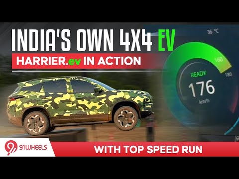 Tata Harrier EV AWD Off-road & On-road Action From Quad Day at Buddh International Circuit