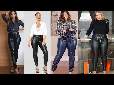 Leather Pants Outfit Ideas/ Women's Fashion Inspiration/ Leather Leggings Style