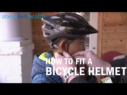 How to fit a bicycle helmet on your child  Comment ajuster le casque de vélo de votre enfant